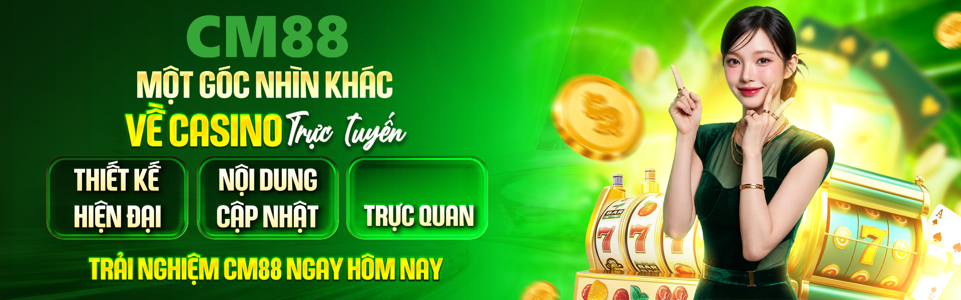 4. Khám phá hệ thống sảnh casino phong phú tại CM88 với nhiều phong cách mới mẻ dành cho người chơi.